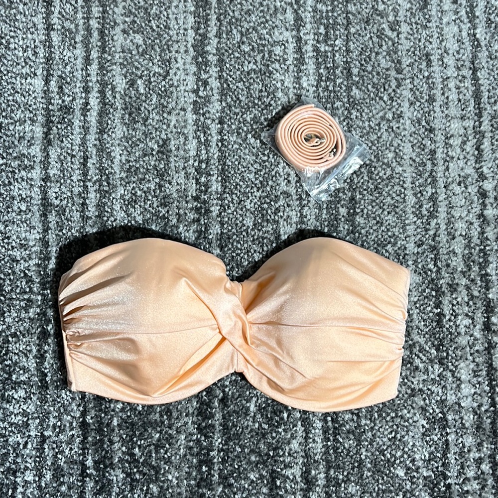 Victoria’s Secret peach bikini push up top - size 34DD